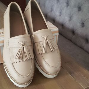 ASOS DESIGN Meze Chunky Fringed leather loafers